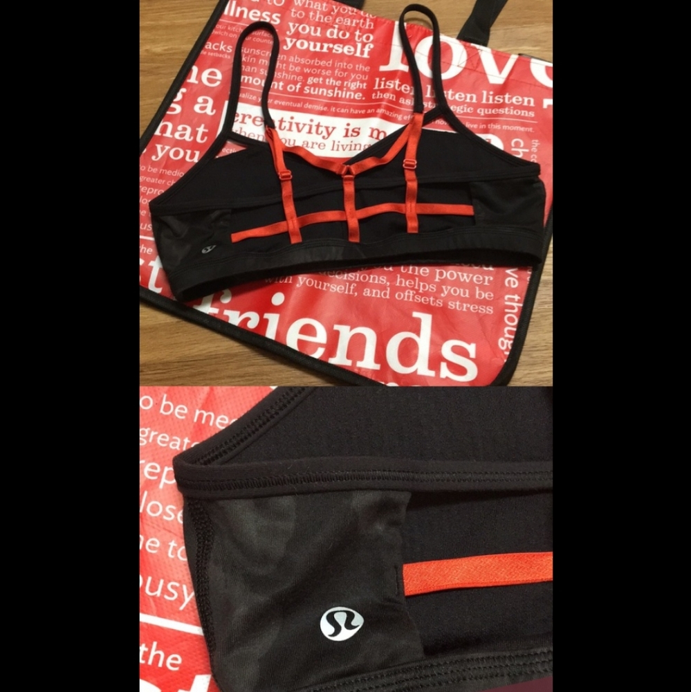 LULULEMON cage back bra size 6
